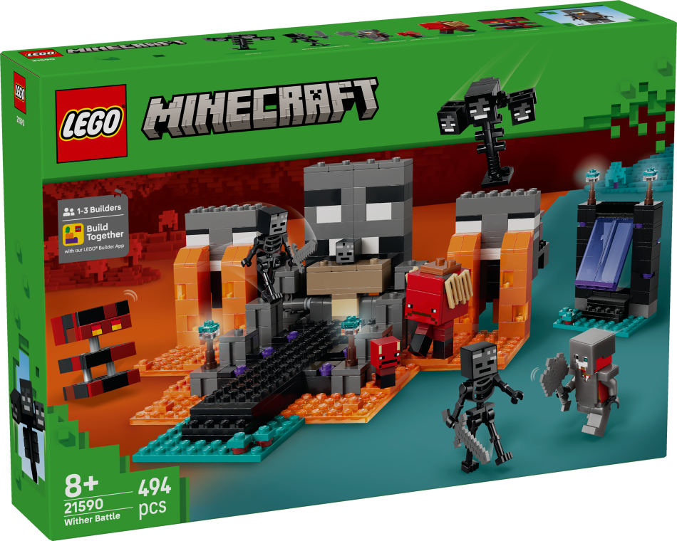 21590 LEGO® Minecraft Wither kauja , 8+ gadi, 2026 gada modelis