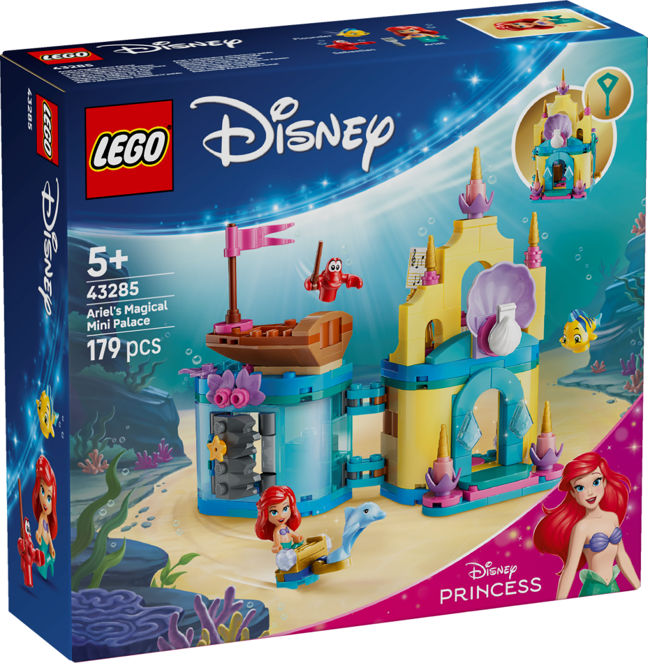 43285 LEGO® Disney Arielas maģiskā mini pils  , 5+ gadi, 2026 gada modelis