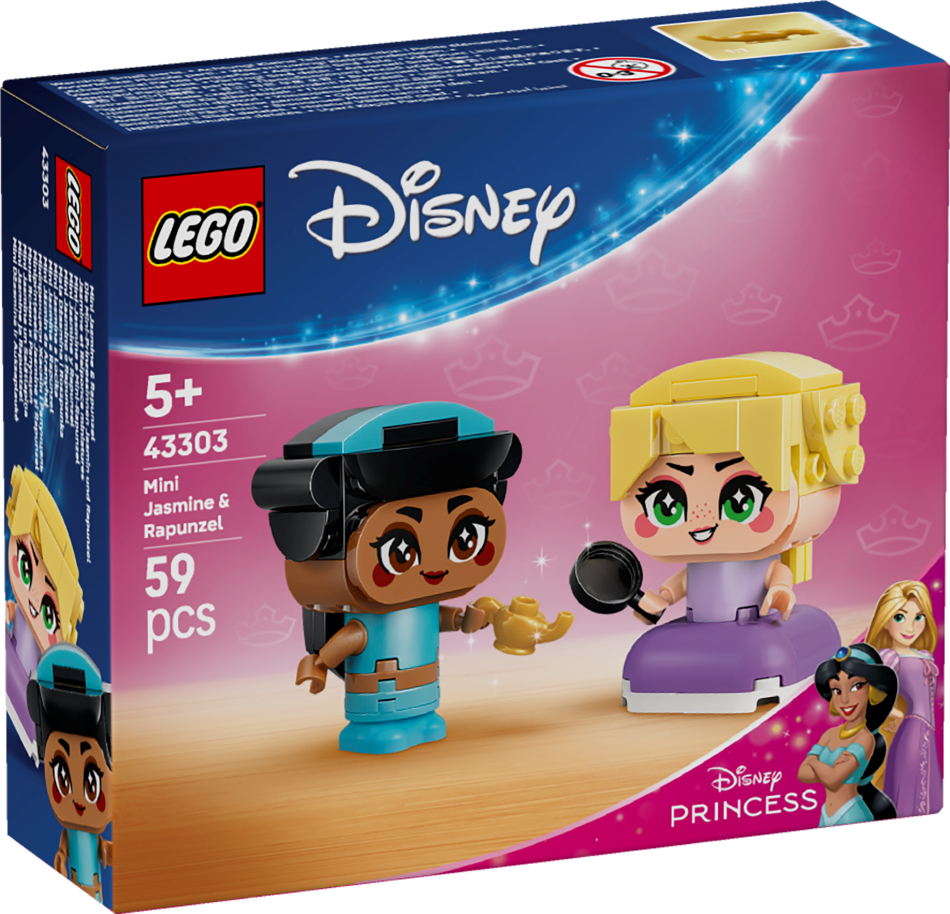 43303 LEGO® Disney Mini Jasmīna un Salātlapiņa , 5+ gadi, 2026 gada modelis
