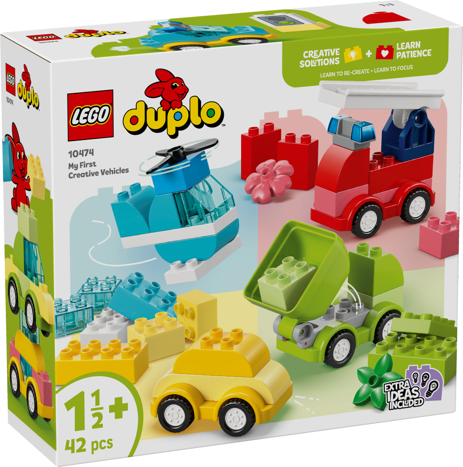 10474 LEGO® DUPLO Radošie transportlīdzekļi , 2+ gadi, 2026 gada modelis