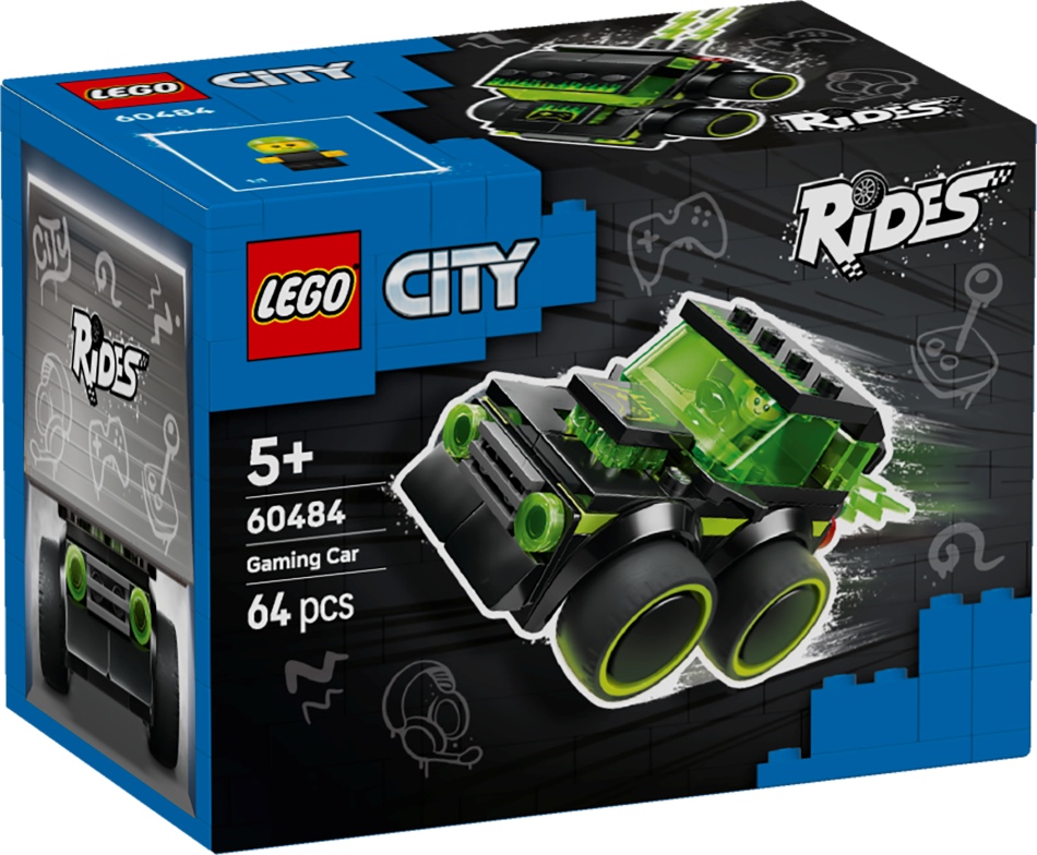 60484 LEGO® City Braucamie – Spēļu sacīkšu auto , 5+ gadi, 2026 gada modelis
