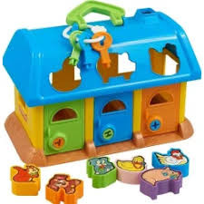 POLESIE dzīvnieku māja ar sortēšanu un atslēgām, 12-36 mēn.