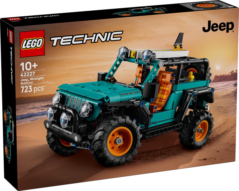 42227 LEGO® Technic Jeep® Wrangler Rubicon apvidus auto, 10+ gadi, 2026 gada modelis