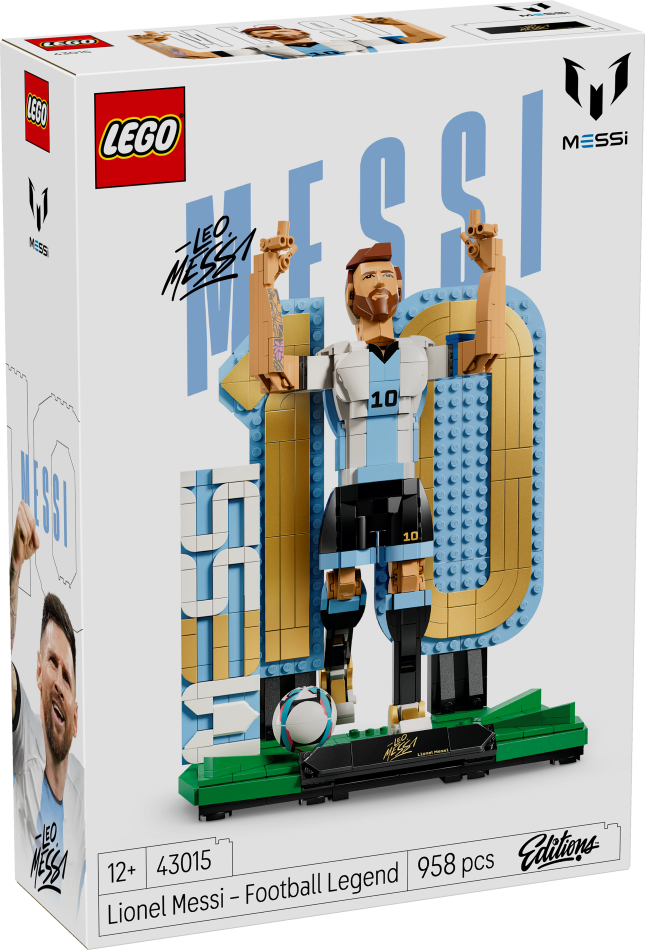 43015 LEGO® Editions Lionel Messi – Futbola leģenda , 10+ gadi, 2026 gada modelis