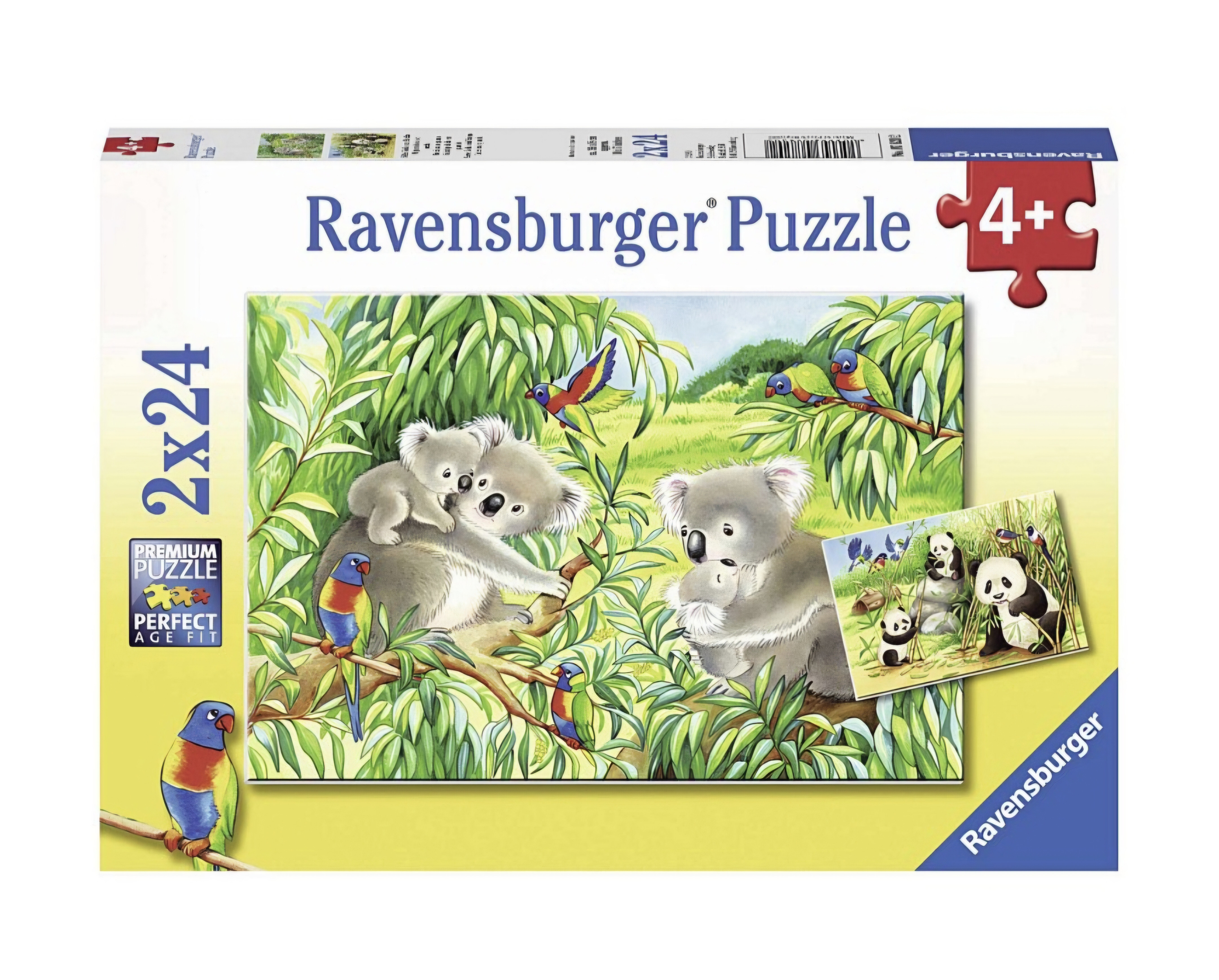 Ravensburger puzle Koala and Panda 2X24 gb, 4+ gadiem. Art. 07820