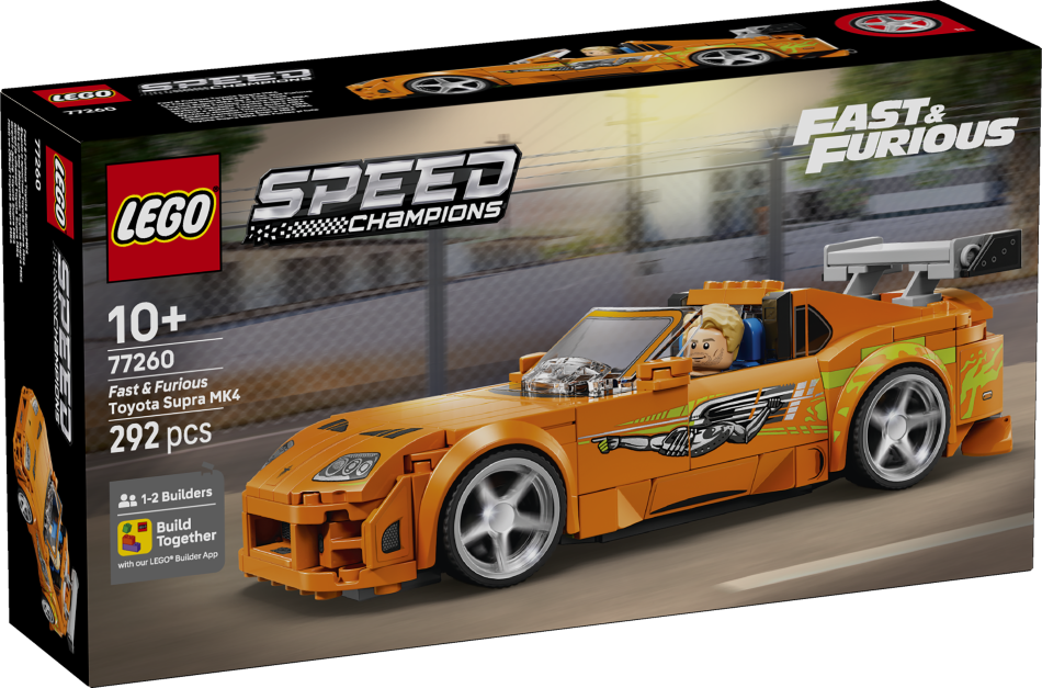 77260 LEGO® Speed Champions Ātrs un bez žēlastības Toyota Supra MK4, 10+ , модель 2026 года