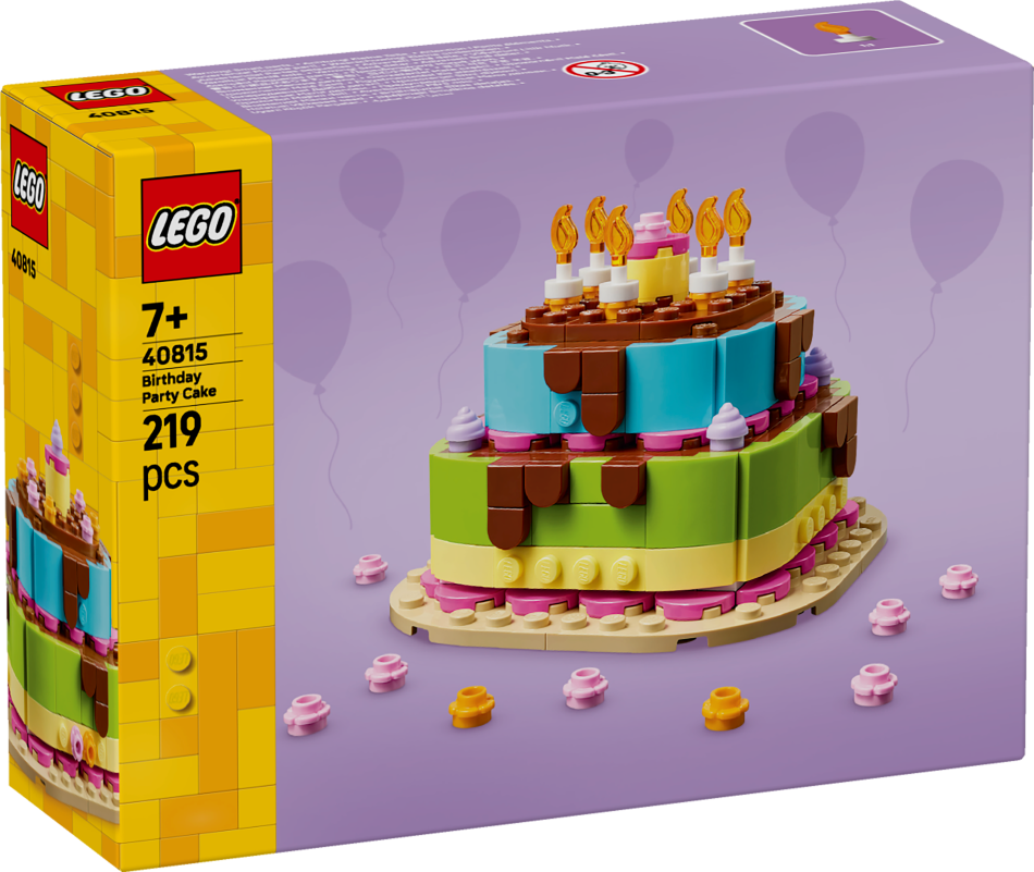 40815 LEGO® ICONIC™ Dzimšanas dienas ballītes torte, 7+ gadi, 2026 gada modelis