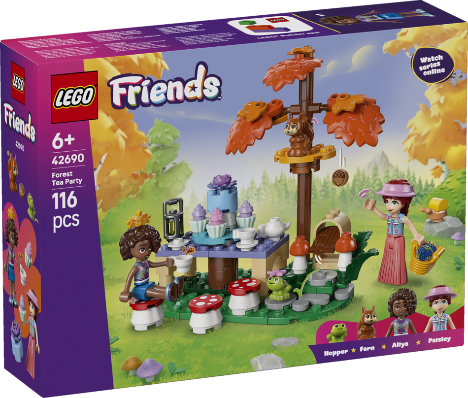 42690 LEGO® Friends Tējas ballīte mežā, 6+ , модель 2026 года