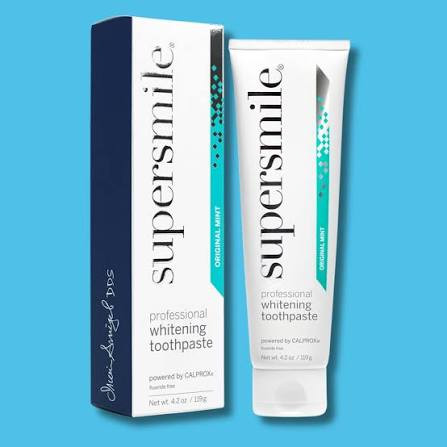 Supersmile Original Mint Flouride Free bez fluorīda profesionālā balinošā zobu pasta bez fluorīda, 96 g