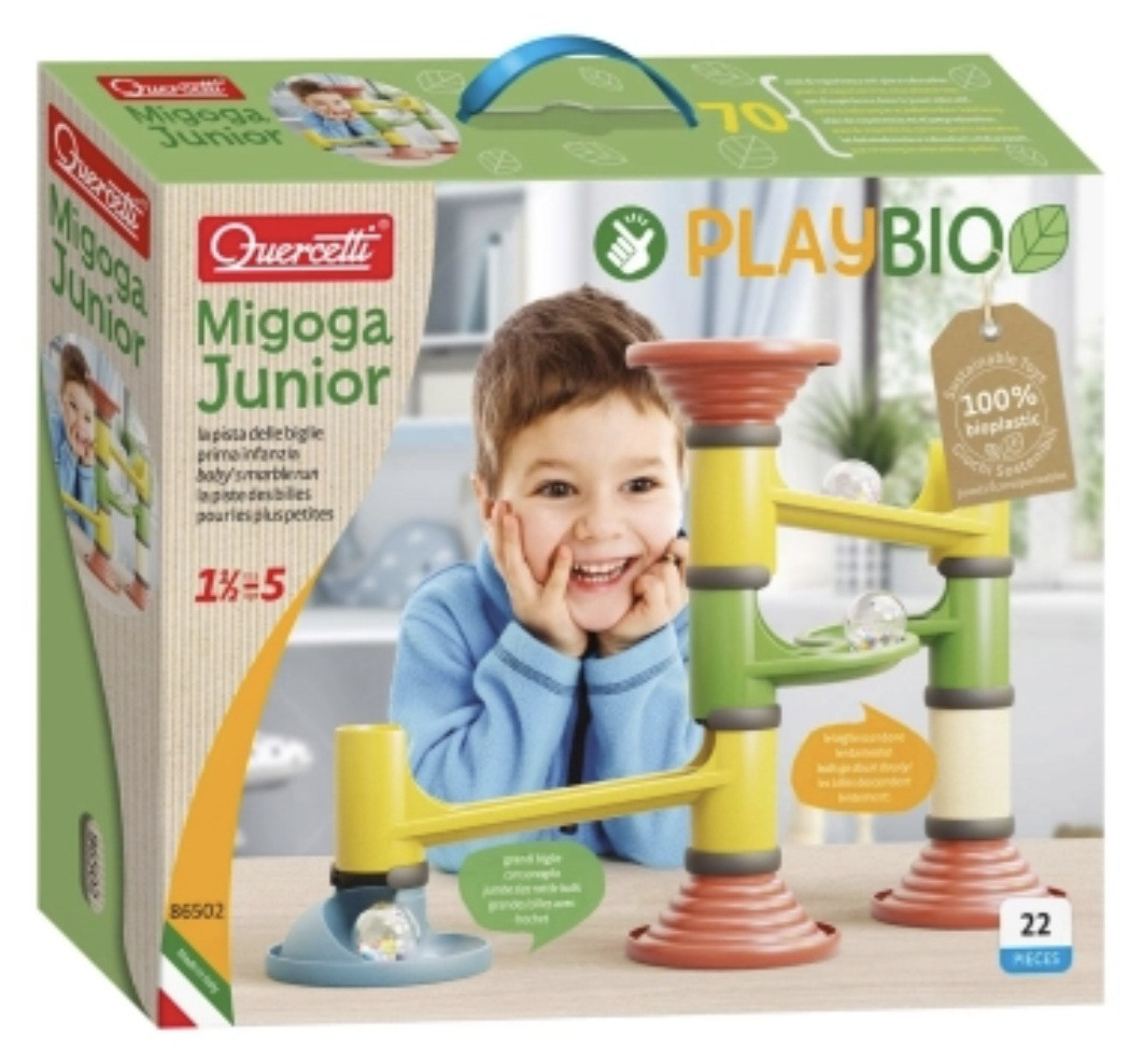 Quercetti Migoga Junior Play Bio konstruktors, 18+ mēn 22 detaļas, Art. Q86502