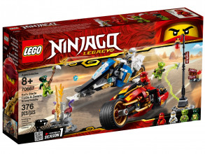 70667 LEGO® Ninjago Kai zobenmotocikls un Zane sniegmobilis, 8+ gadi