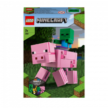21157 LEGO® Minecraft Большие фигурки Minecraft, Свинья и Зомби-ребёнок, 7+ лет