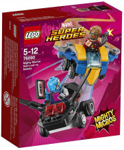 # 76090 LEGO® Super Heroes Varenie mikrovaroņi Star-Lord pret Nebula, 5-12 gadi