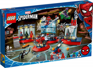 76175 LEGO® Spider-Man Uzbrukums Zirnekļmītnei, 8+ gadi, 2021.g.modelis