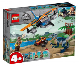 75942 LEGO® Jurassic World Velociraptors: glābšanas misija ar divplāksni, 4+ gadi