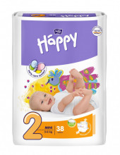 Bella baby Happy Mini 2. izmērs, 3-6kg, 38gb