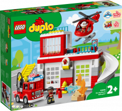 10970 LEGO® DUPLO Ugunsdzēsēju depo un helikopters, 2+ gadi, 2022. gada modelis