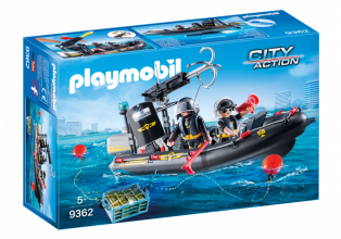 9362 PLAYMOBIL® City Action Specvienības laiva ,no 5 gadu vecuma