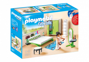 9271 PLAYMOBIL® City Life Guļamistaba ar gaismiņu, no 4-10 gadu vecumam