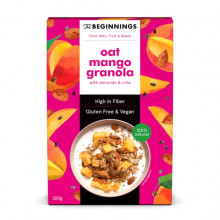 Beginnings oat mango granola, Auzu, mango granulas ar mandelēm un čia sēklām, 200g