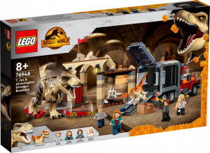 76948 LEGO® Jurassic World Побег атроцираптора и тираннозавра ,8 + лет,модель 2022 года