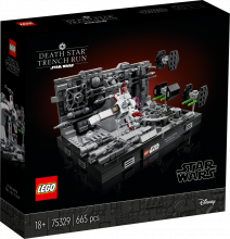 75329 LEGO® Star Wars Diorāma: Death Star™ Trench Run, 18+ лет,модель 2022 года