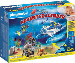 70776 PLAYMOBIL® City Action Adventes kalendārs - Policijas zemūdens misija, 4+ gadiem