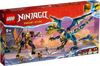 71796 LEGO® Ninjago Stihijas pūķis pret Imperatores robotu, 9+ gadi, 2023 gada modelis