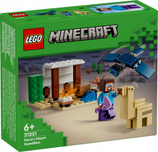 21251 LEGO® Minecraft Steve tuksneša ekspedīcija, 6+ лет, модель 2024 года