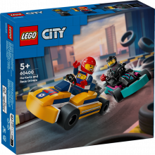 60400 LEGO® City Gokarti un sacīkšu braucēji , 5+ gadi, 2024 gada modelis