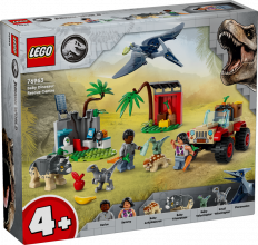 76963 LEGO® Jurassic World Dinozauru mazuļu glābšanas centrs , 4+ gadi, 2024 gada modelis