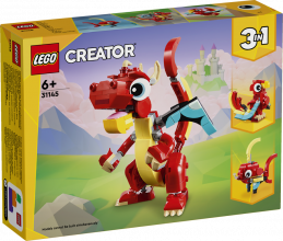 31145 LEGO® Creator Sarkanais pūķis, 6+ gadi, 2024 gada modelis