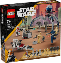 75372 LEGO® Star Wars™ Clone Trooper™ un Battle Droid™ kaujas paka, 7+ gadi, 2024 gada modelis