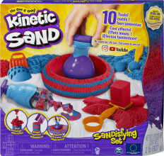 Kinetic Sand Spin Master krāsainās kinētiskās smiltis + formiņas komplekts, 3+ gadiem