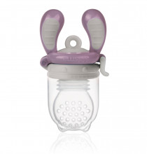 Kidsme Food Feeder bērna ēdināšanas ierīce cietiem produktiem (liels),Plum, no 6 mēn.