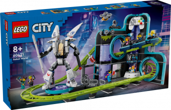 60421 LEGO® City Robotu pasaules kalniņu karuseļu parks, 8+ gadi, 2024. gada modelis