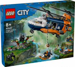 60437 LEGO® City Džungļu pētnieka helikopters bāzes nometnē , 8+ gadi, 2024. gada modelis