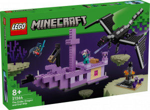 21264 LEGO® Minecraft Ender pūķis un End kuģis, 8+ gadi, 2024. gada modelis