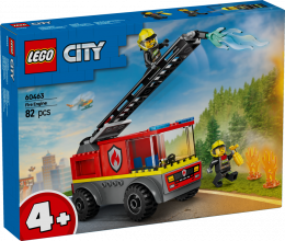 60463 LEGO® City Ugunsdzēsēju automašīna ar kāpnēm, 4+ , модель 2025 года