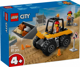 60450 LEGO® City Dzeltens celtniecības iekrāvējs uz riteņiem, 4+ gadi, 2025 gada modelis