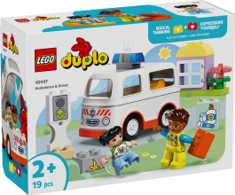 10447 LEGO® DUPLO Ātrā palīdzība un šoferis, 2+ gadi, 2025 gada modelis