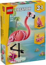 31170 LEGO® Creator Savvaļas dzīvnieki: sārtais flamings, 8+ gadi, 2025. gada modelis