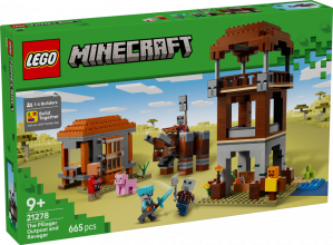 21278 LEGO® Minecraft Izlaupītāju postenis un Nemiernieks , 9+ gadi, 2025 gada modelis