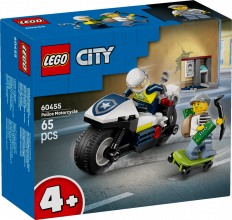 60455 LEGO® City Pakaļdzīšanās ar policijas motociklu, 4+ , модель 2025 года