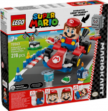 72043 LEGO® Super Mario Mario Kart™ – Interaktīvs LEGO® Mario™ un Standard Kart, 7+ gadi, 2025 gada modelis