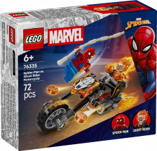 76335 LEGO® Marvel Super Heroes Spider-Man pret Ghost Rider uz motocikla , 6+ , модель 2026 года