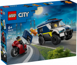 60479 LEGO® City Cietumnieku pārvadāšanas policijas furgons , 6+ gadi, 2026 gada modelis