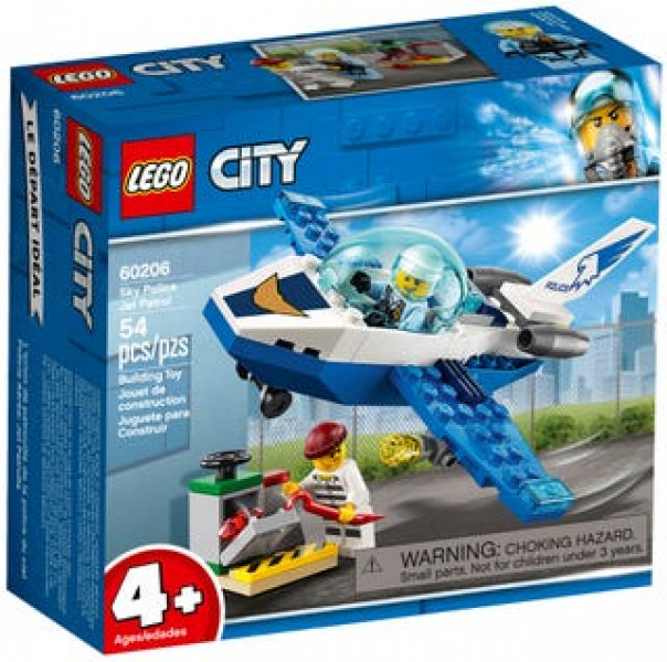 60206 LEGO® City Воздушная полиция: патрульный самолёт, c 4+ лет