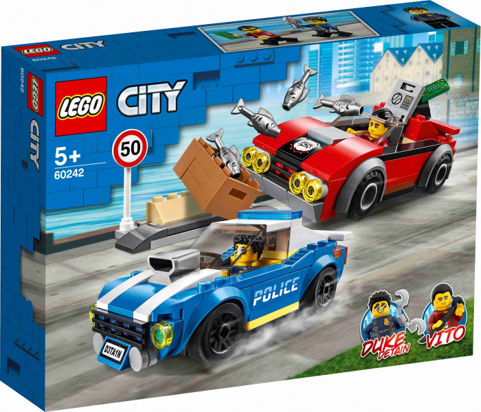 60242 LEGO® City Policija: arests uz šosejas, 5+ gadi