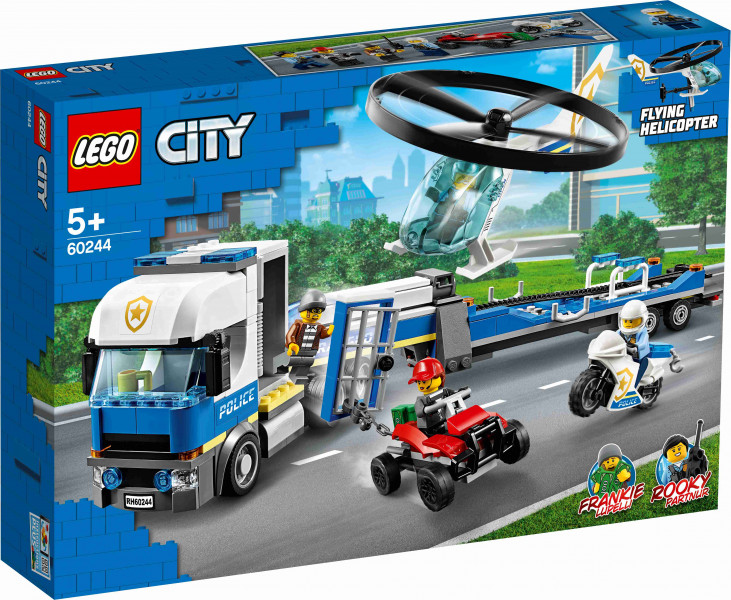 60244 LEGO® City Policijas helikoptera transportauto, 5+ gadi